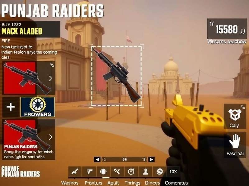 CODWF Punjab Raiders weapon customization interface
